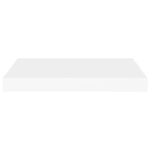 vidaXL Plávajúce nástenné police 2 ks, biele 50x23x3,8 cm, MDF – Obrázok 5