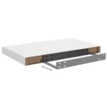 vidaXL Plávajúce nástenné police 2 ks, biele 50x23x3,8 cm, MDF – Obrázok 7