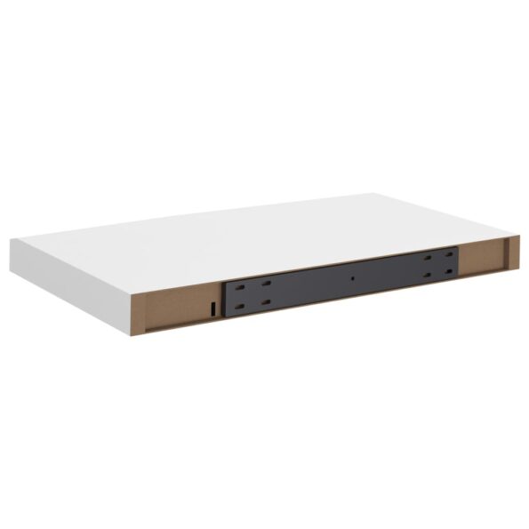 vidaXL Plávajúce nástenné police 2 ks, biele 50x23x3,8 cm, MDF – Obrázok 8