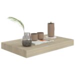 vidaXL Plávajúca nástenná polica, dubová 40x23x3,8 cm, MDF – Obrázok 3