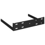 vidaXL Plávajúce rohové police 2 ks, lesklé čierne 35x35x3,8 cm, MDF – Obrázok 8