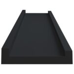 vidaXL Poličky na zarámované obrázky 2 ks čierne 60x9x3 cm MDF – Obrázok 5