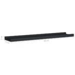 vidaXL Poličky na zarámované obrázky 2 ks čierne 60x9x3 cm MDF – Obrázok 8