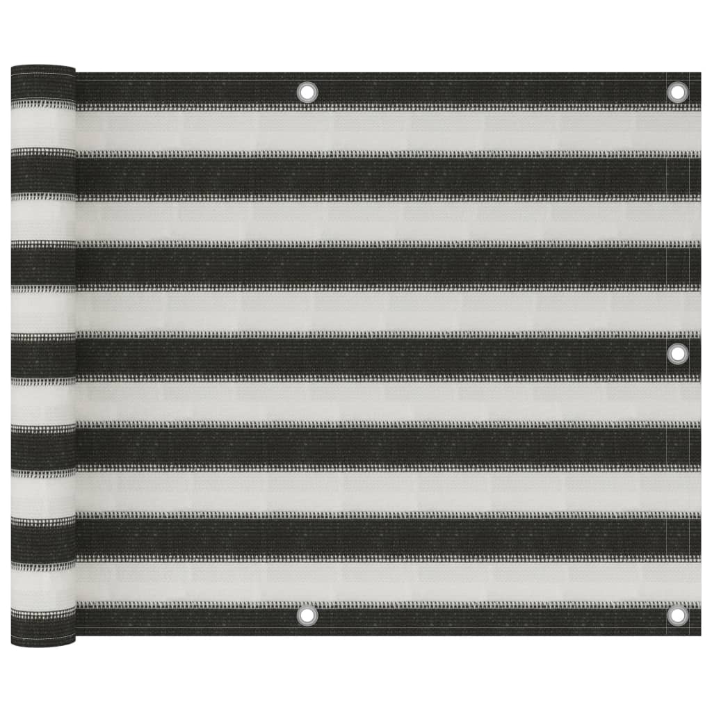 VXL8720286094112_a_en_hd_1.jpg vidaXL Tieniaca plachta na balkón z HDPE 75x300 cm antracitová a biela – Obrázok 1