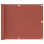 vidaXL Balkónová markíza tehlová 75x300 cm HDPE