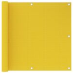 vidaXL Balkónová markíza žltá 90x600 cm HDPE
