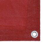 vidaXL Balkónová markíza, červená 75x400 cm, HDPE – Obrázok 3