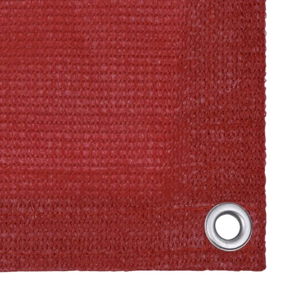 vidaXL Balkónová markíza, červená 75x400 cm, HDPE – Obrázok 3