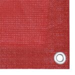 vidaXL Balkónová markíza, červená 75x600 cm, HDPE – Obrázok 3