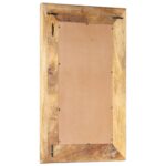 vidaXL Ručne vyrezávané zrkadlo 80x50x2,6cm masívne mangovníkové drevo – Obrázok 3