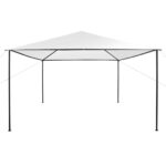 vidaXL Altánok 4x4x3 m, biely 180 g/m² – Obrázok 2