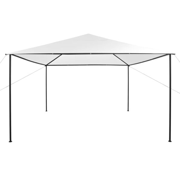 vidaXL Altánok 4x4x3 m, biely 180 g/m² – Obrázok 2