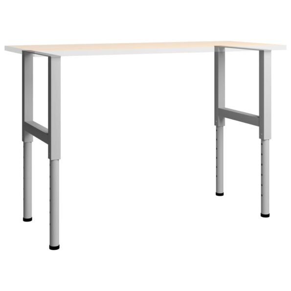 vidaXL Rámy na pracovné stoly 2 ks kovové 55x(69x95,5) cm sivé – Obrázok 2