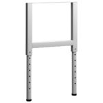 vidaXL Rámy na pracovné stoly 2 ks kovové 55x(69x95,5) cm sivé – Obrázok 3