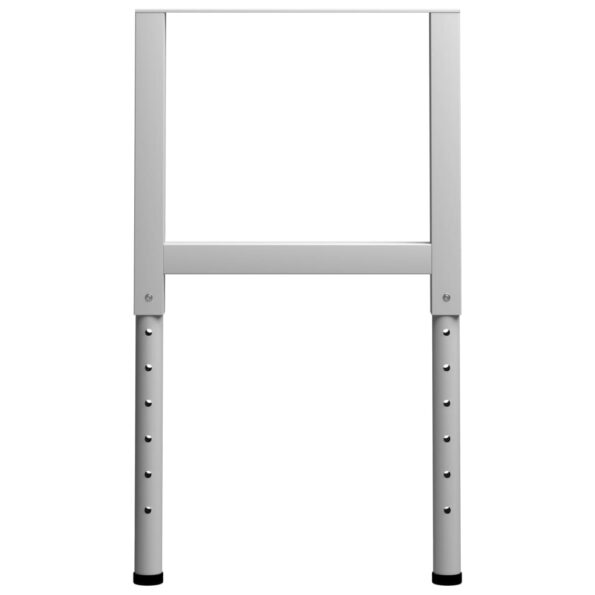 vidaXL Rámy na pracovné stoly 2 ks kovové 55x(69x95,5) cm sivé – Obrázok 4