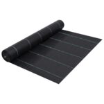 vidaXL Tkanina proti burine PP 2x100 m čierna