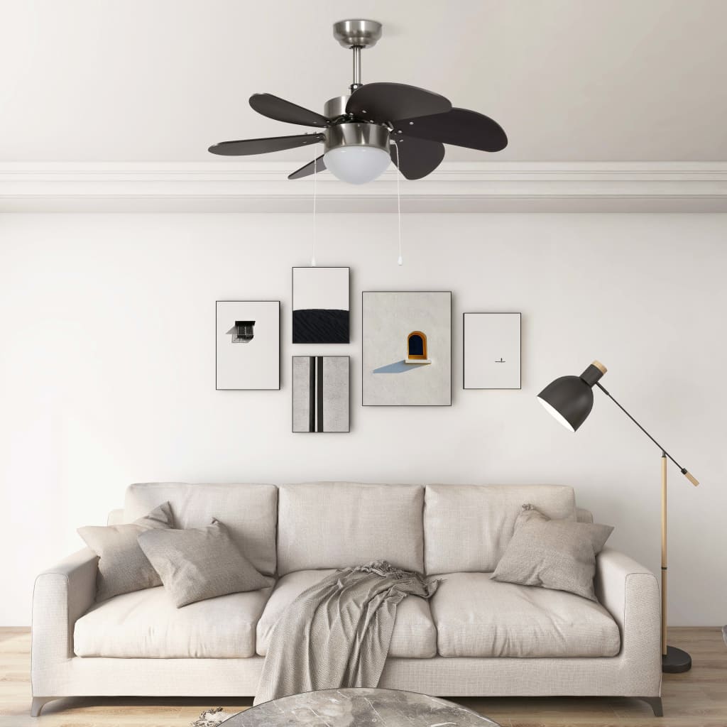 VXL8720286145937_m_en_hd_1.jpg vidaXL Stropný ventilátor s osvetlením 76 cm tmavohnedý – Obrázok 1