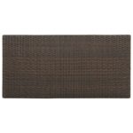 vidaXL Barový stolík s úložným regálom hnedý 120x60x110 cm polyratan – Obrázok 6