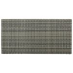 vidaXL Barový stolík s úložným regálom sivý 120x60x110 cm polyratan – Obrázok 6