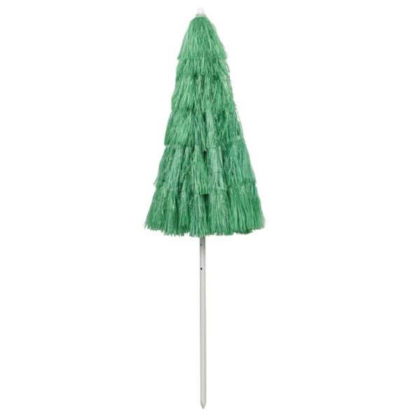 vidaXL Plážový slnečník Hawaii, zelený 240 cm – Obrázok 3