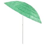 vidaXL Plážový slnečník Hawaii, zelený 240 cm – Obrázok 5