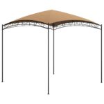 vidaXL Altánok 3x3x2,65 m sivohnedý 180 g/m²