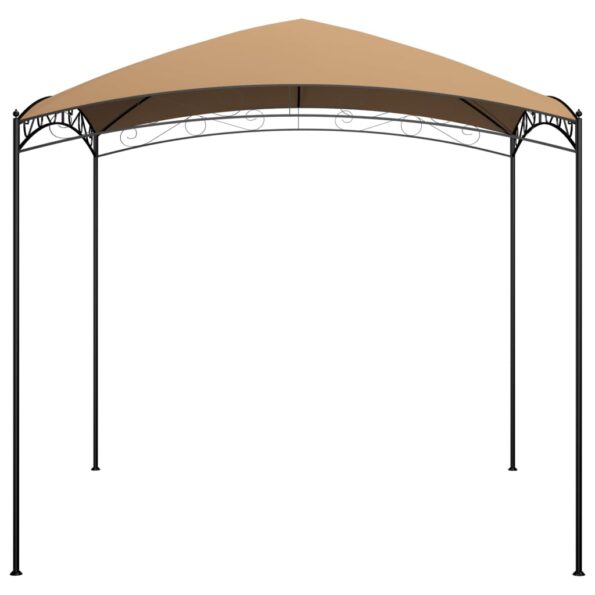 vidaXL Altánok 3x3x2,65 m sivohnedý 180 g/m² – Obrázok 3