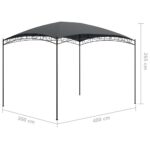 vidaXL Altánok 3x4x2,65 m antracitový 180 g/m² – Obrázok 5