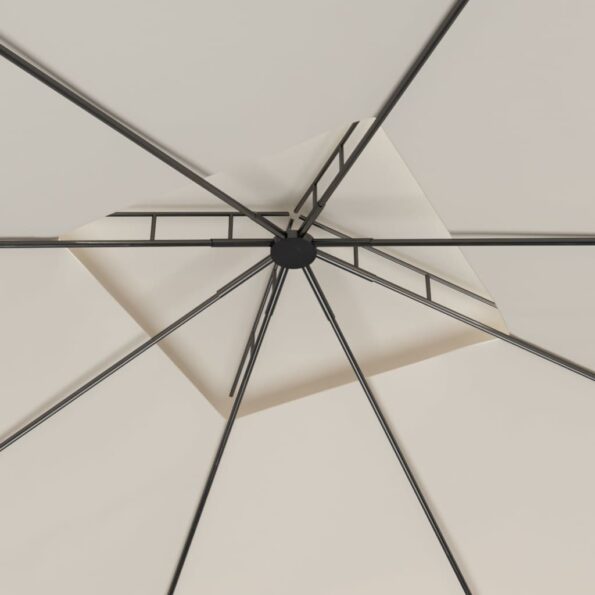 vidaXL Altánok 3x3x2,7 m krémový 160 g/m² – Obrázok 2