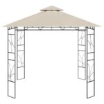 vidaXL Altánok 3x3x2,7 m krémový 160 g/m² – Obrázok 3