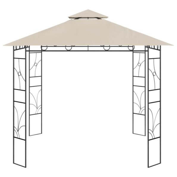 vidaXL Altánok 3x3x2,7 m krémový 160 g/m² – Obrázok 3