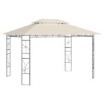 vidaXL Altánok 4x3x2,7 m krémový 160 g/m²