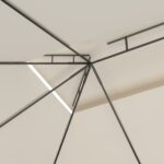 vidaXL Altánok 4x3x2,7 m krémový 160 g/m² – Obrázok 2