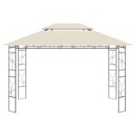 vidaXL Altánok 4x3x2,7 m krémový 160 g/m² – Obrázok 3