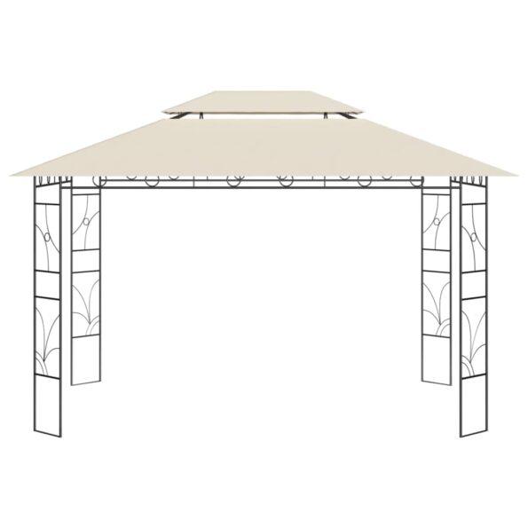 vidaXL Altánok 4x3x2,7 m krémový 160 g/m² – Obrázok 3