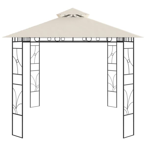 vidaXL Altánok 4x3x2,7 m krémový 160 g/m² – Obrázok 4