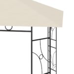 vidaXL Altánok 4x3x2,7 m krémový 160 g/m² – Obrázok 5