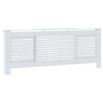 vidaXL Kryt na radiátor biely 205 cm MDF – Obrázok 2