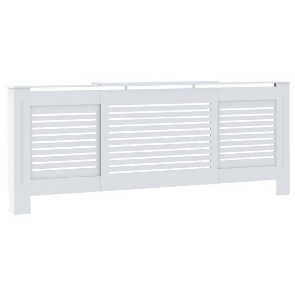 vidaXL Kryt na radiátor biely 205 cm MDF – Obrázok 2