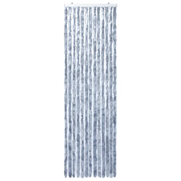 vidaXL Záves proti hmyzu, strieborný 90x200 cm, ženilka – Obrázok 2