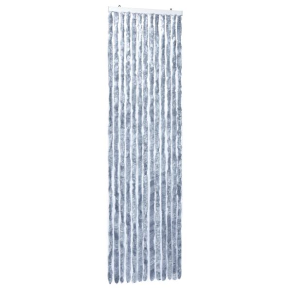 vidaXL Záves proti hmyzu, strieborný 90x200 cm, ženilka – Obrázok 4