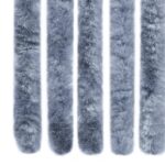 vidaXL Záves proti hmyzu, strieborný 90x200 cm, ženilka – Obrázok 7