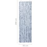 vidaXL Záves proti hmyzu, strieborný 90x200 cm, ženilka – Obrázok 8
