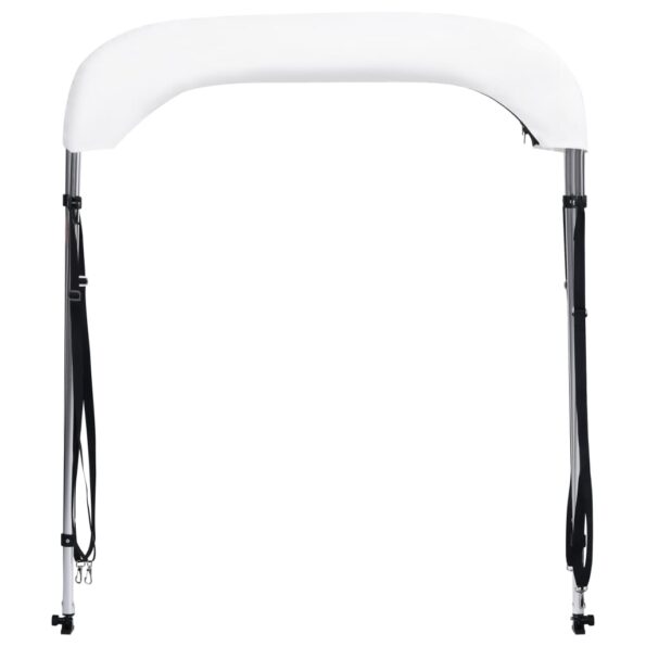 vidaXL Strieška Bimini s 2 oblúkmi biela 180x130x110 cm – Obrázok 6