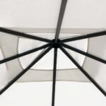 vidaXL Altánok 3x3x2,6 m krémový 160 g/m² – Obrázok 2