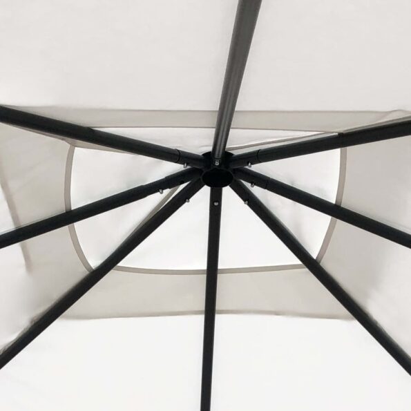 vidaXL Altánok 3x3x2,6 m krémový 160 g/m² – Obrázok 2