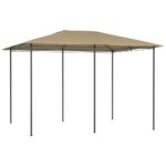 vidaXL Altánok 3x4x2,6 m sivohnedý 160 g/m² – Obrázok 3