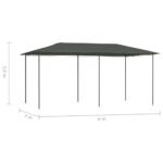 vidaXL Altánok 2,98x5,3x2,59 m antracitový 160 g/m² – Obrázok 4