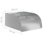 vidaXL Vodopád s LED 30x34x14 cm nehrdzavejúca oceľ 304 – Obrázok 8