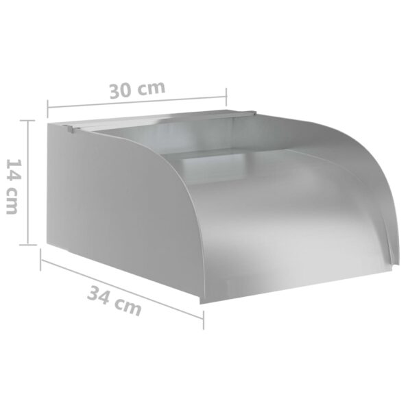 vidaXL Vodopád s LED 30x34x14 cm nehrdzavejúca oceľ 304 – Obrázok 8